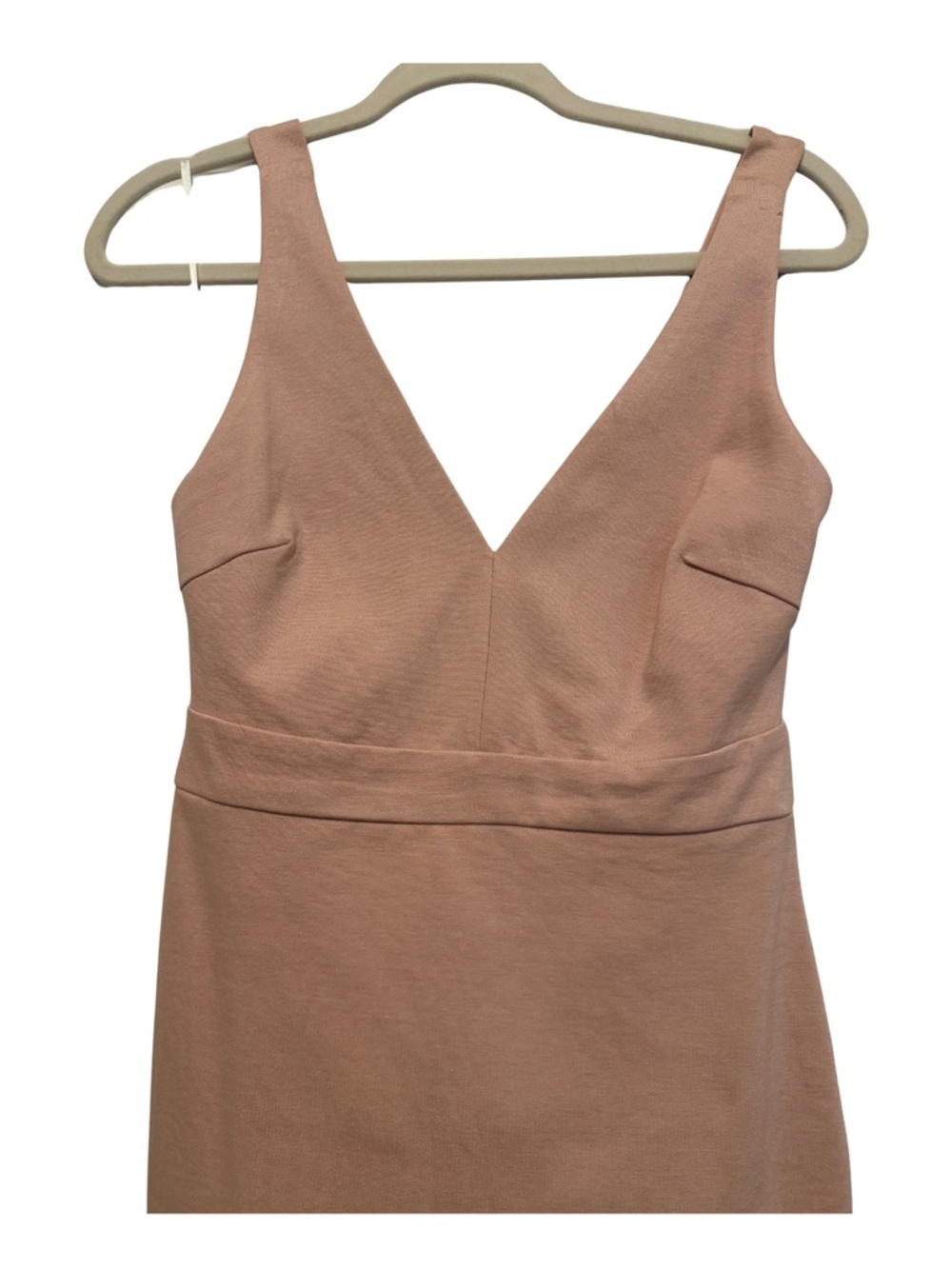 Lulus Sleeveless V-Neck Blush Bodycon Dress - Picture 6 of 11